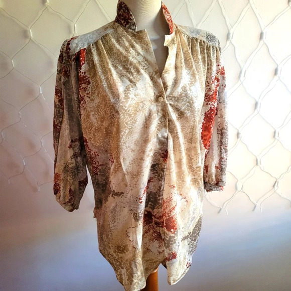 Vintage Tunic | 70s Bohemian Blouse | Lady Arrow - Picture 1 of 8